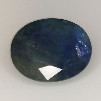 Saphir Bleu 9.49ct taille ovale 13.6x11.3mm 4