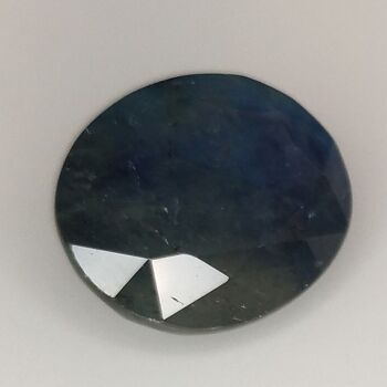 Saphir Bleu 9.49ct taille ovale 13.6x11.3mm 5