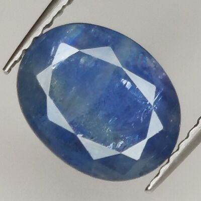 Saphir Bleu 2.77ct taille ovale 9.4x7.4mm