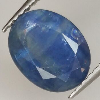 Saphir Bleu 2.77ct taille ovale 9.4x7.4mm 2