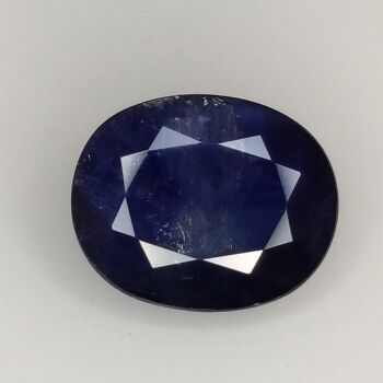 Saphir Bleu 3.58ct taille ovale 9.8x8.0mm 5