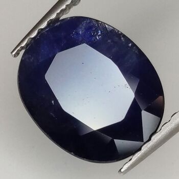 Saphir Bleu 3.58ct taille ovale 9.8x8.0mm 4