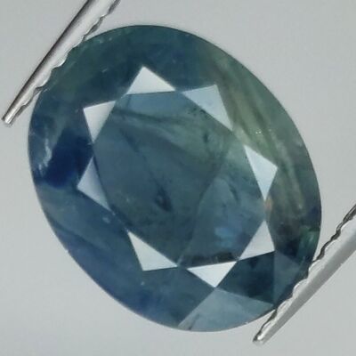 Zaffiro blu da 3,95 ct taglio ovale 10,7x8,6 mm