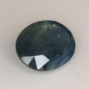 Saphir Bleu 3.95ct taille ovale 10.7x8.6mm 5