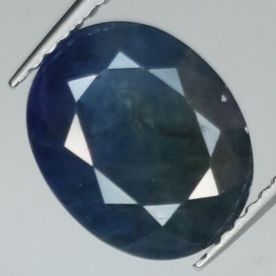 Zaffiro blu da 4,56 carati taglio ovale 10,9x8,9 mm