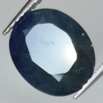 Saphir Bleu 4.56ct taille ovale 10.9x8.9mm 3