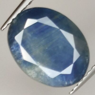 Zaffiro blu da 3,60 ct taglio ovale 11,0x8,6 mm