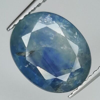 Zaffiro blu da 4,27 carati taglio ovale 10,5x8,6 mm