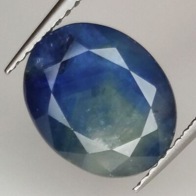 5.92ct Zafiro Azul talla oval 11.2x9.1mm