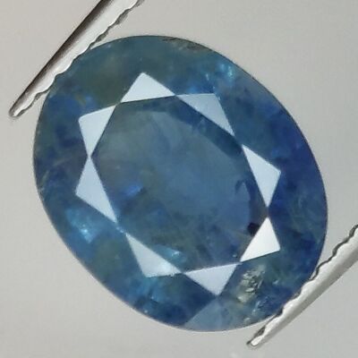 3.79ct Zafiro Azul talla oval 10.5x8.4mm