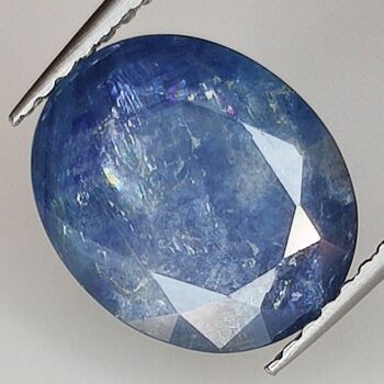 Saphir Bleu 4.40ct taille ovale 10.6x8.6mm 3