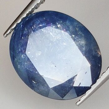 Saphir Bleu 4.40ct taille ovale 10.6x8.6mm 4