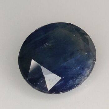 Saphir Bleu 3.88ct taille ovale 10.8x8.6mm 4