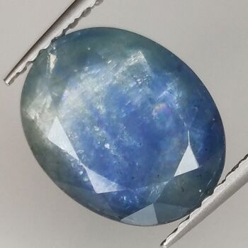 Saphir Bleu 3.93ct taille ovale 11.0x8.7mm 2