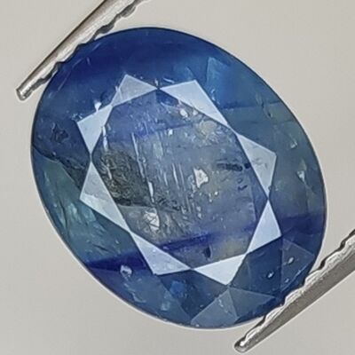 Saphir Bleu 3.27ct taille ovale 9.9x8.0mm