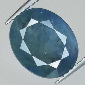 Saphir Bleu 4.45ct taille ovale 10.6x8.7mm 1