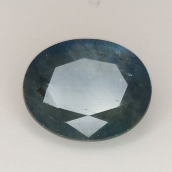 Saphir Bleu 4.45ct taille ovale 10.6x8.7mm 4
