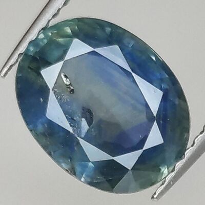 3.07ct Zafiro Azul talla oval 10.1x7.9mm