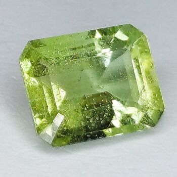 Taille émeraude verte aigue-marine 4,36 ct 7