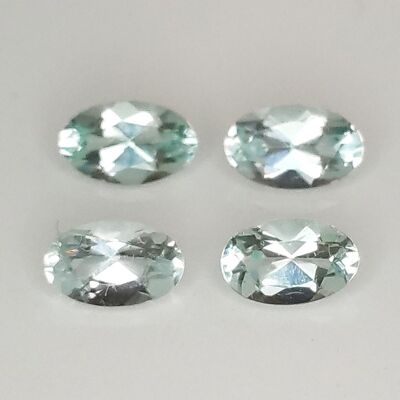 Aquamarine oval cut 5x3mm 1pc