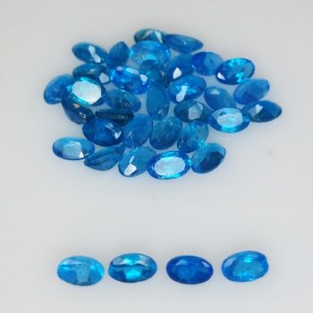 8.98ct Apatite bleue coupe ovale 5x3mm 36pz 2