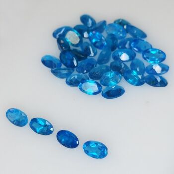 8.98ct Apatite bleue coupe ovale 5x3mm 36pz 3