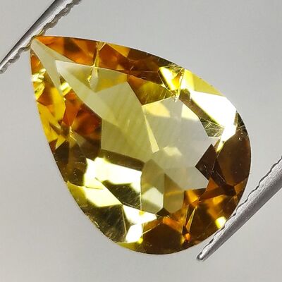 2,77 ct Citrin im Birnenschliff, 13 x 9 mm