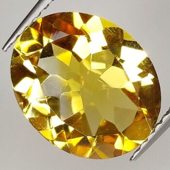 3.72ct Citrine taille ovale 12x9mm 1pc 3