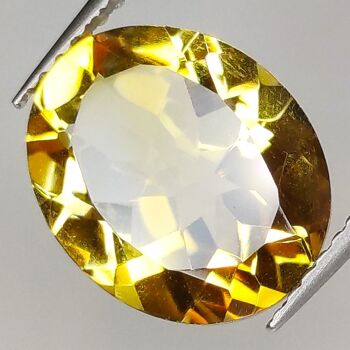 3.72ct Citrine taille ovale 12x9mm 1pc 4