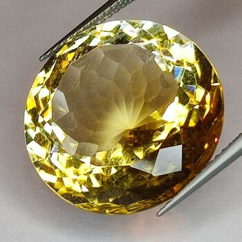24.79ct Citrine coupe ronde 20x20mm 2
