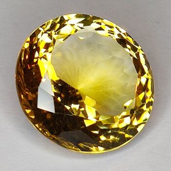 24.79ct Citrine coupe ronde 20x20mm 5