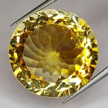 24.01ct Citrine coupe ronde 20x20mm 1