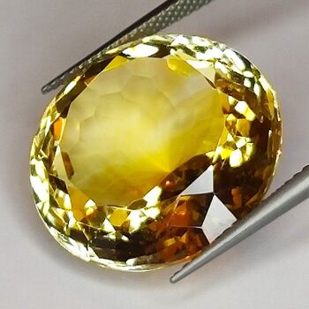 24.01ct Citrine coupe ronde 20x20mm 3