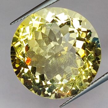 24.42ct Citrine coupe ronde 20x20mm 1
