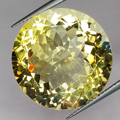 24.42ct Citrine coupe ronde 20x20mm