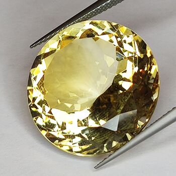 24.42ct Citrine coupe ronde 20x20mm 3
