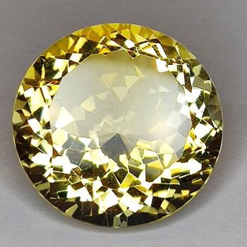 24.42ct Citrine coupe ronde 20x20mm 4