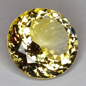 24.42ct Citrine coupe ronde 20x20mm 5