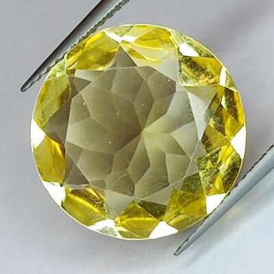 10,16 ct Citrin im Rundschliff 16 x 16 mm