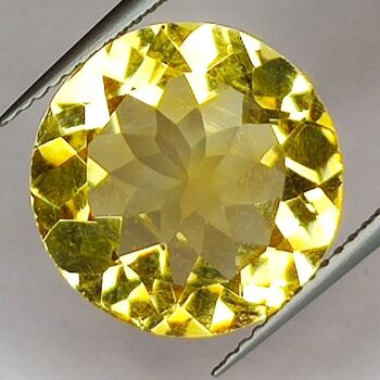 6.99ct Citrine coupe ronde 14x14mm 1