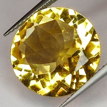 6.99ct Citrine coupe ronde 14x14mm 2