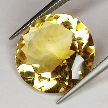 6.99ct Citrine coupe ronde 14x14mm 3