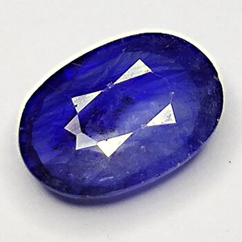 Saphir Bleu 2.06ct taille ovale 9.6x6.8mm 4