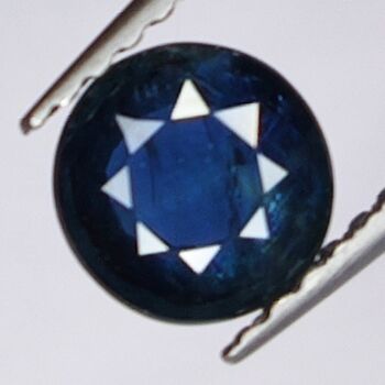 Saphir Bleu 0.89ct taille ronde 5.7x5.7mm 1