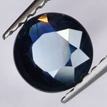 Saphir Bleu 0.89ct taille ronde 5.7x5.7mm 2