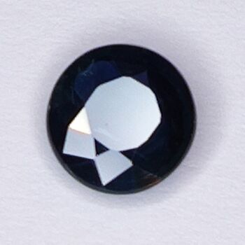 Saphir Bleu 0.89ct taille ronde 5.7x5.7mm 3
