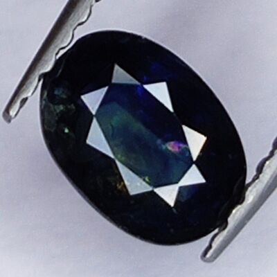 0,81 ct Blauer Saphir im Ovalschliff, 6,5 x 4,7 mm