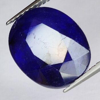 Saphir Bleu 9.99ct taille ovale 12.7x10.4mm 2