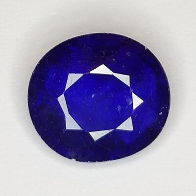 9,44 ct Blauer Saphir im Ovalschliff, 13,8 x 12,4 mm