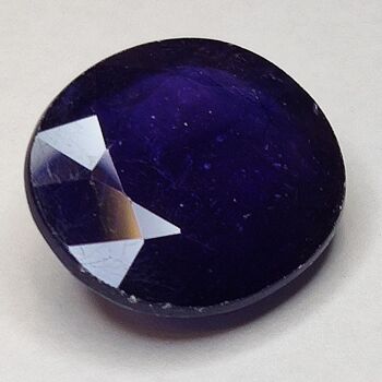 Saphir Bleu 14.76ct taille ovale 16.0x14.4mm 4